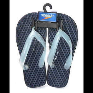 NWT Speedo Navy Cool Flip Flop Kids Comfort Thong Sandals Shoes Size Kid L / W 6